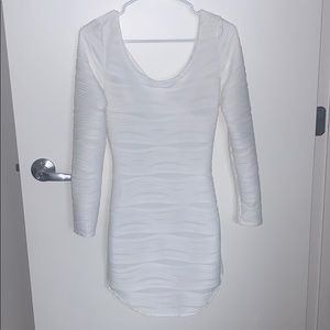 White Open-Back Dress